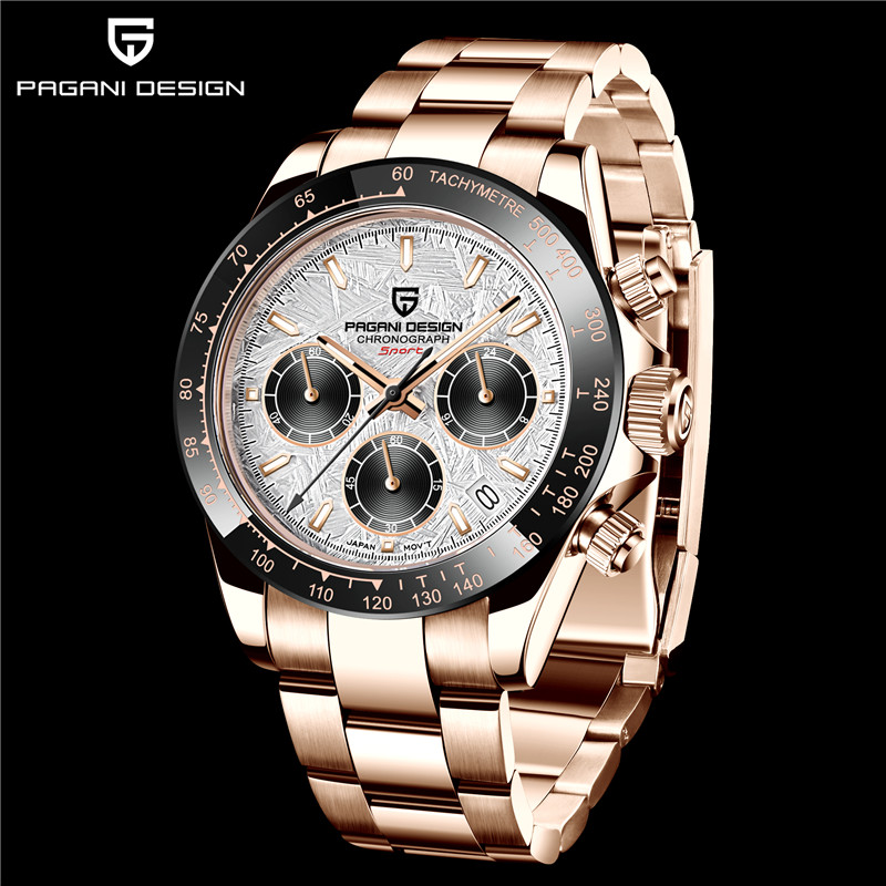 Running Watch - PAGANI DESIGN Erkekler İçin Kronograf, Askeri