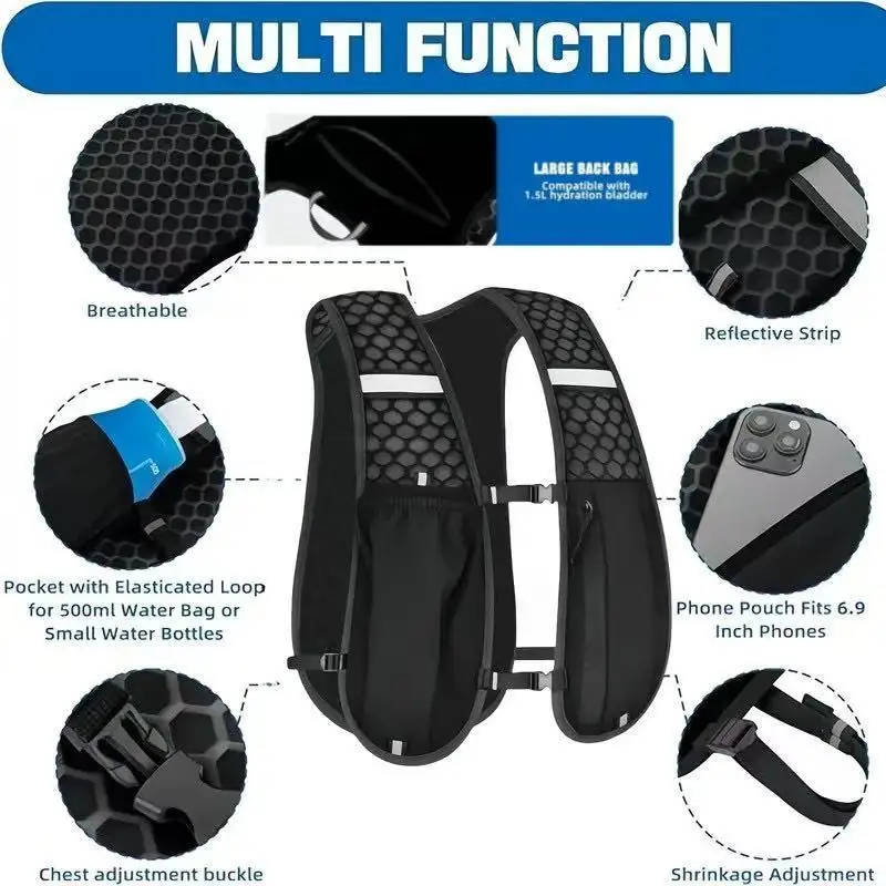Uniseks, Su Geçirmez, Nefes Al - Hydration Vest incelemesi ve fiyatı
